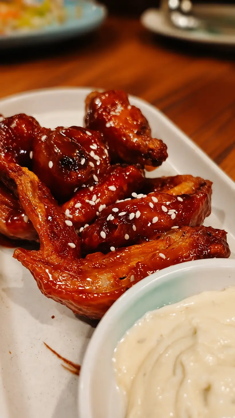 Sticky Glazed Wings